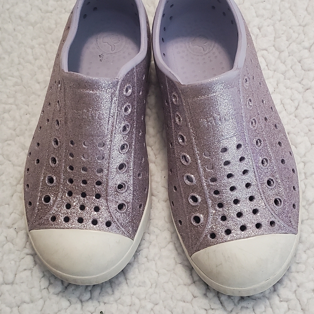 Native Shimmering Purple Slip-On Shoes